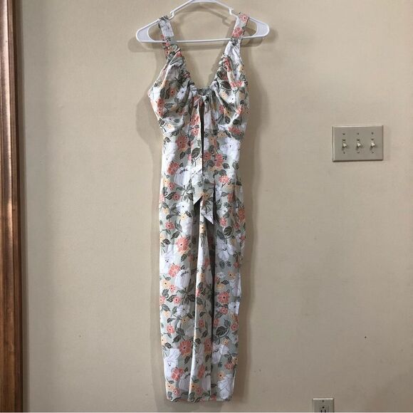 COPY - Abercrombie & Fitch Cinched Neck Slip Midi Dress - Picture 4 of 12